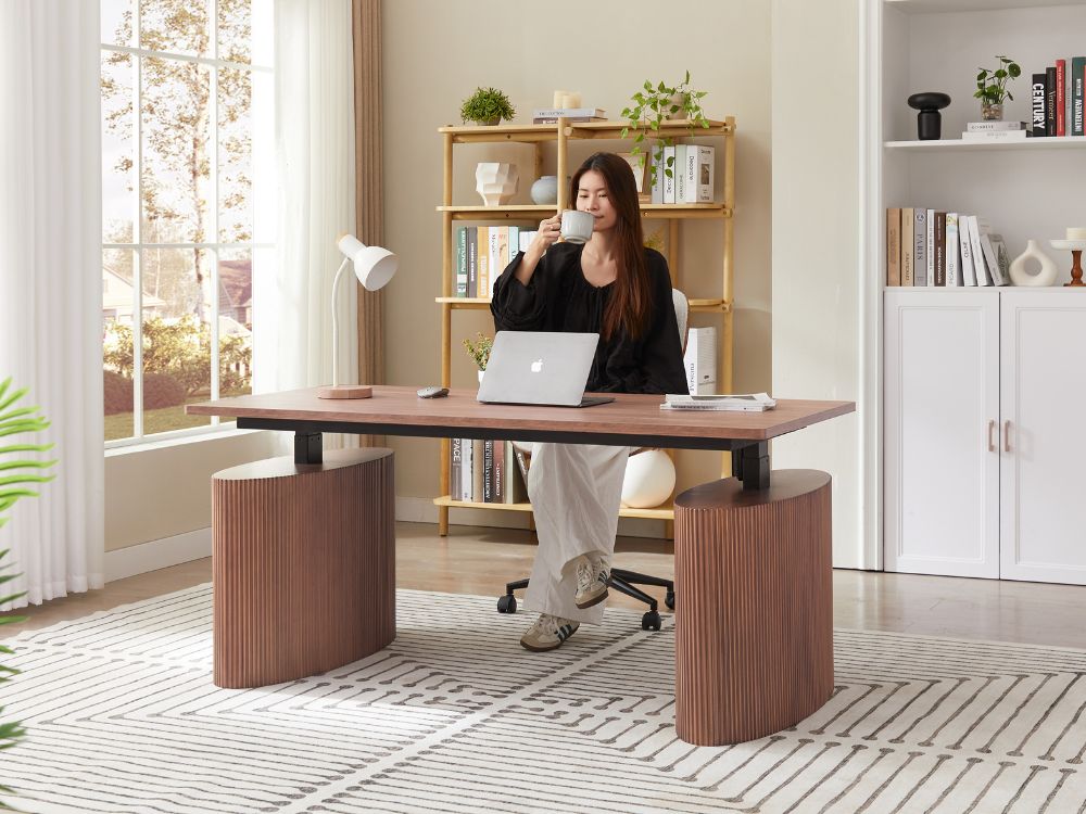 Willy Electric Desk - Walnut