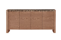 Hank Marble Sideboard - Walnut