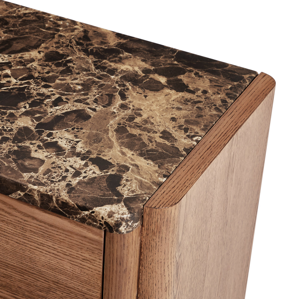 Hank Marble Sideboard - Walnut