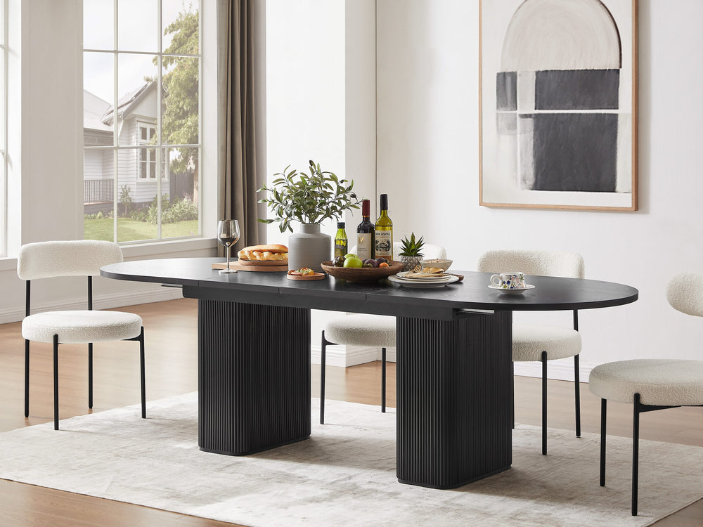 Tate Extendable Dining Table - Black
