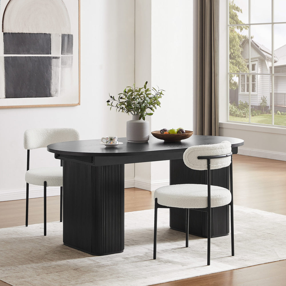 Tate Extendable Dining Table - Black