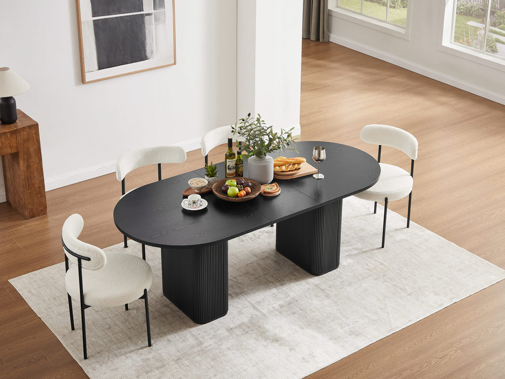 Tate Extendable Dining Table - Black