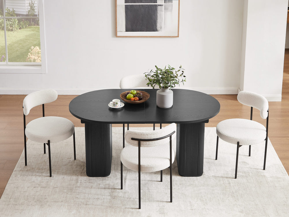 Tate Extendable Dining Table - Black