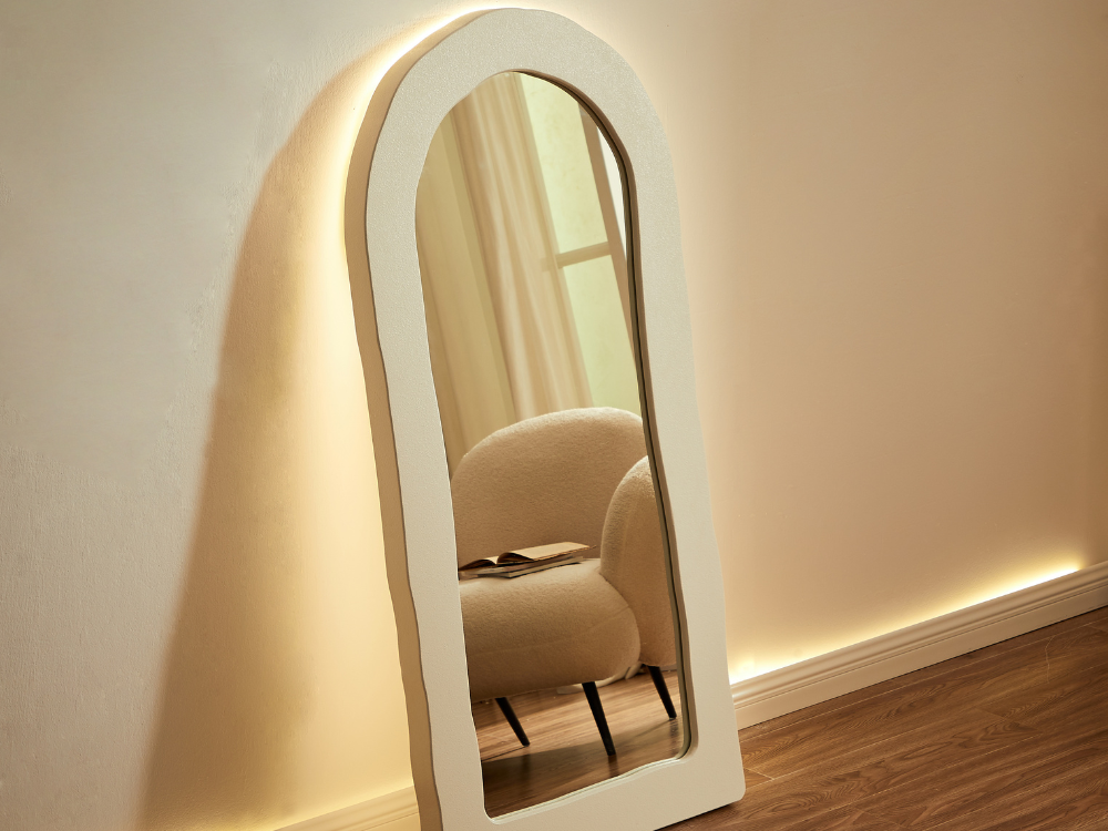 Arch White Mirror